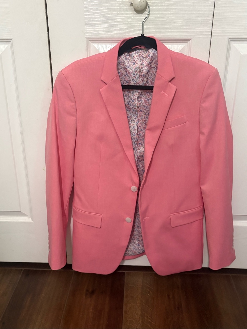 Egara Pink Single-Breasted Sport Coat Blazer